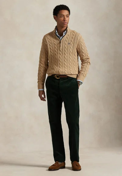 Sweater Trenzado Hombre Quarter Zip