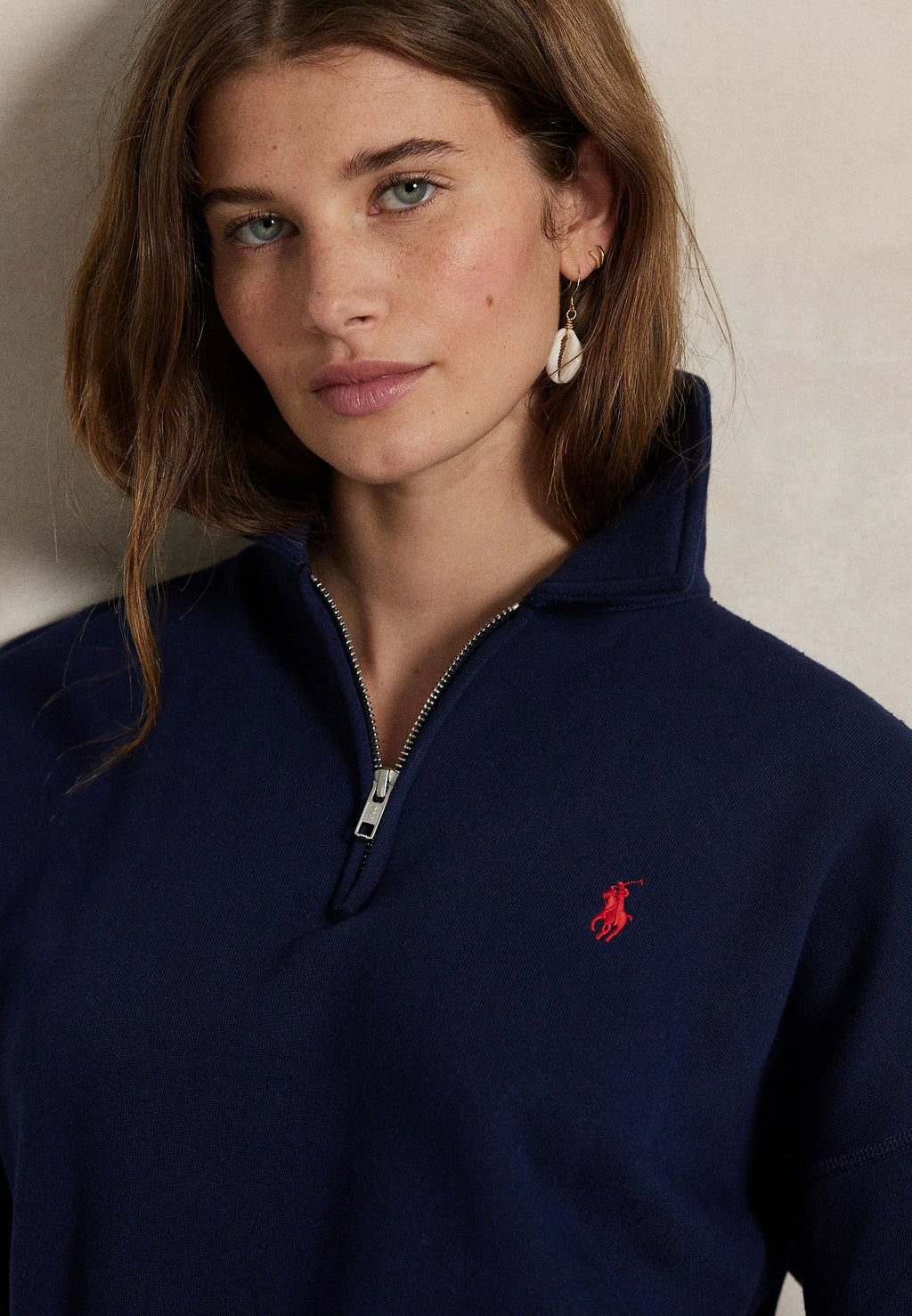 Sweater Quarter Zip Polo Ralph Lauren Mujer