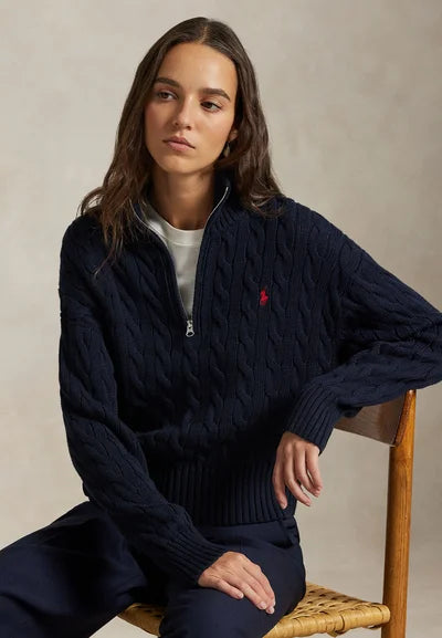 Sweater Trenzado Quarter Zip