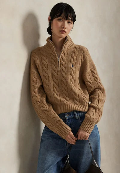 Sweater Trenzado Quarter Zip