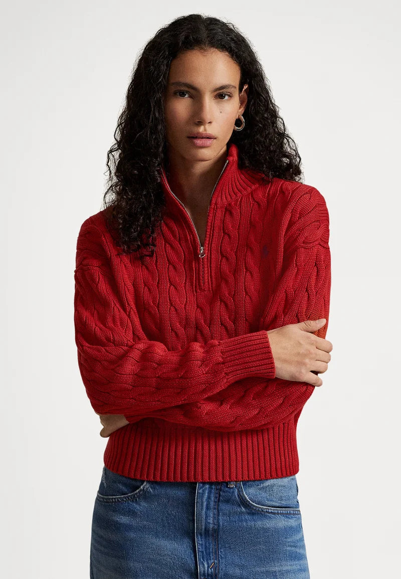 Sweater Trenzado Quarter Zip