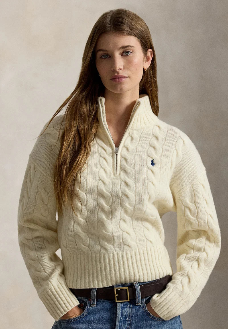 Sweater Trenzado Quarter Zip
