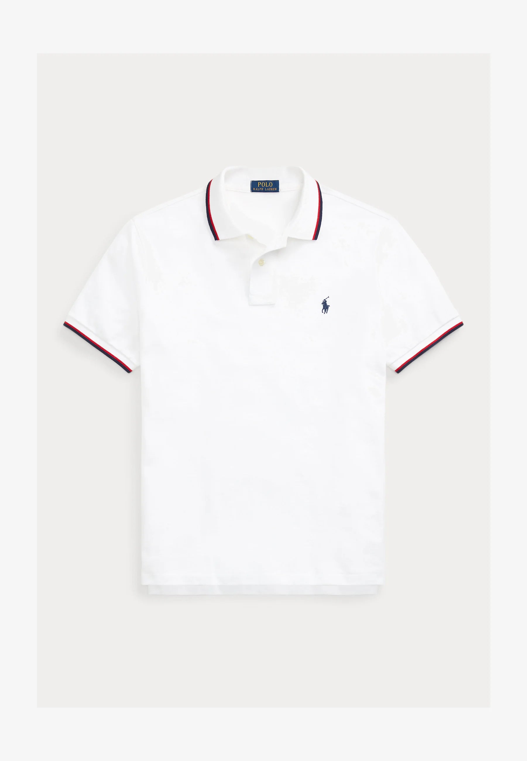 Camisa Polo Ralph Lauren Custom Slim Fit Tipped Mesh