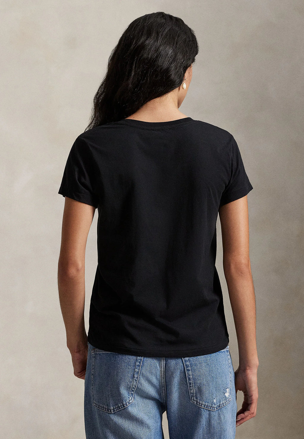 Remera Polo Ralph Lauren Cuello V Mujer