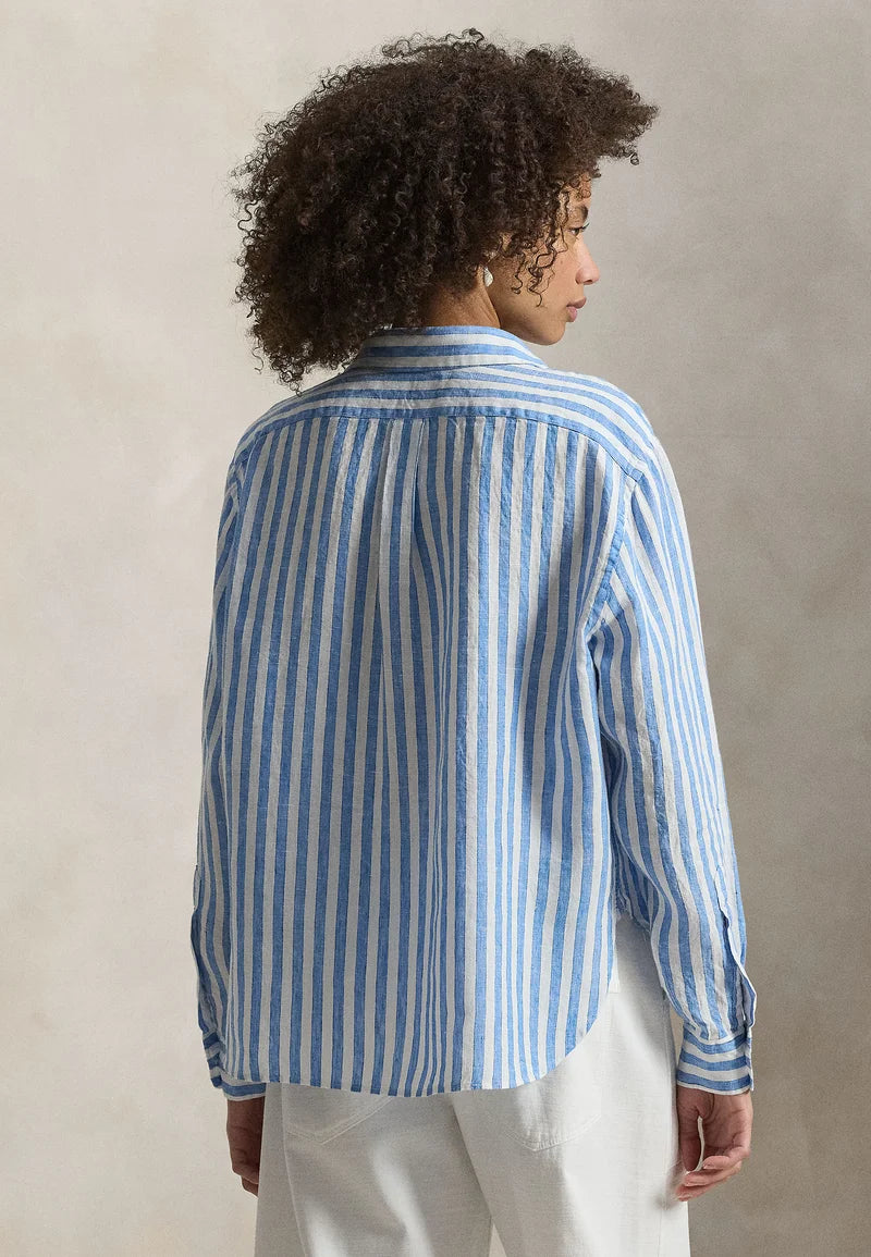 Camisa Polo Ralph Lauren Striped Lino