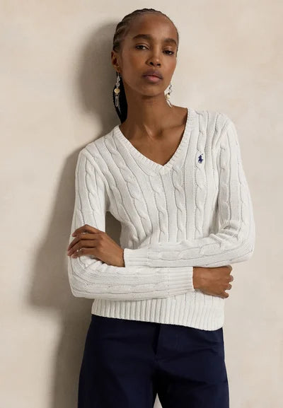 Sweater Polo Ralph Lauren Cable Knit V-Neck