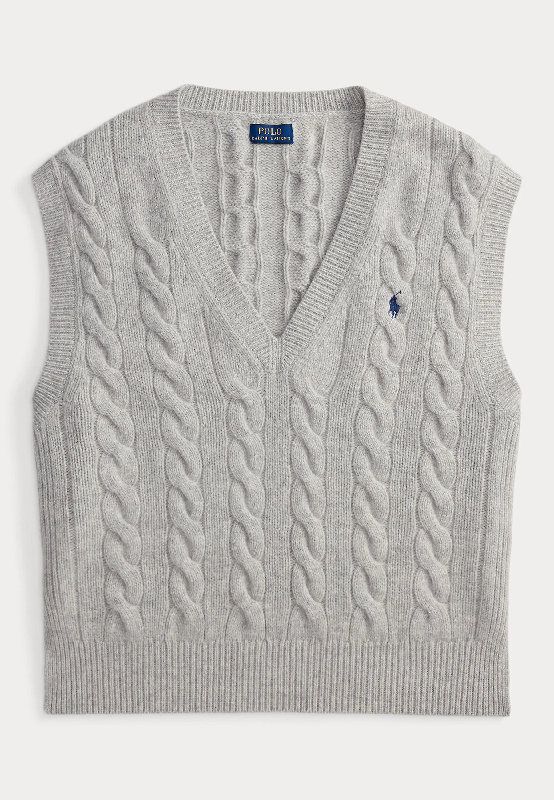 Chaleco Polo Ralph Lauren de punto trenzado de lana y cachemir