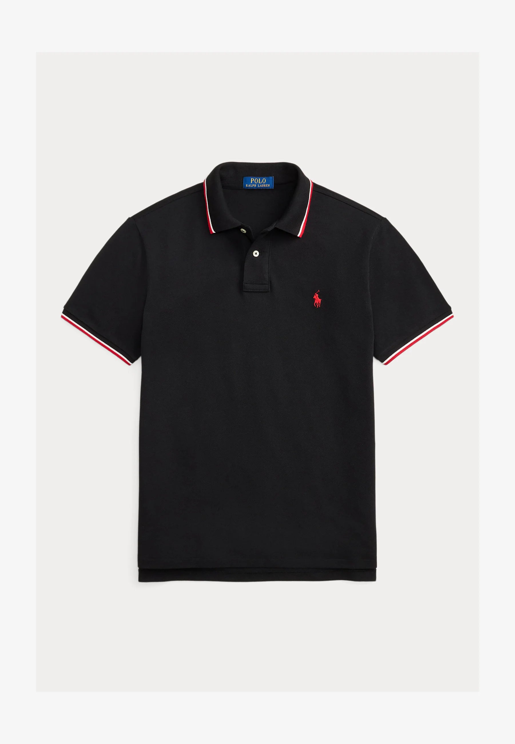 Camisa Polo Ralph Lauren Custom Slim Fit Tipped Mesh