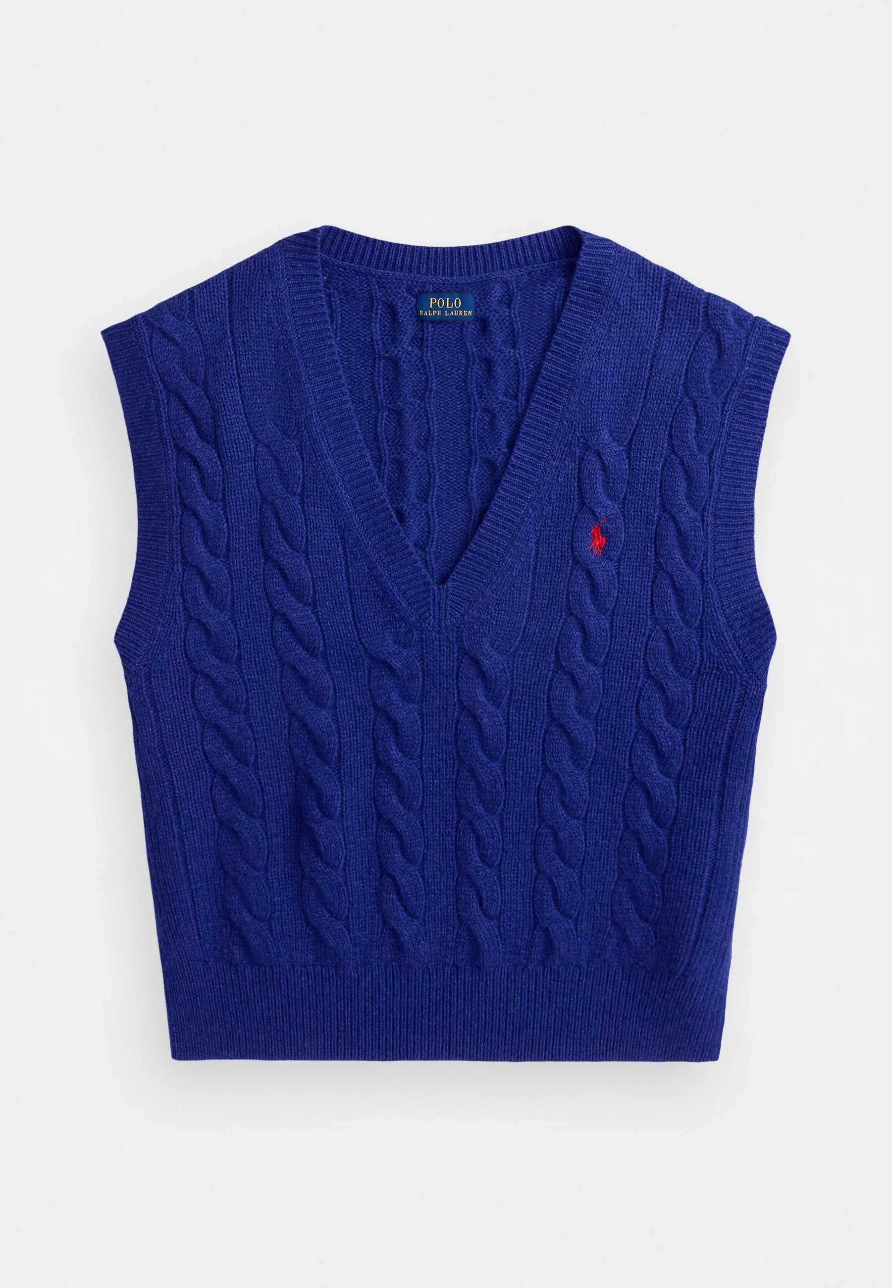 Chaleco Polo Ralph Lauren de punto trenzado de lana y cachemir