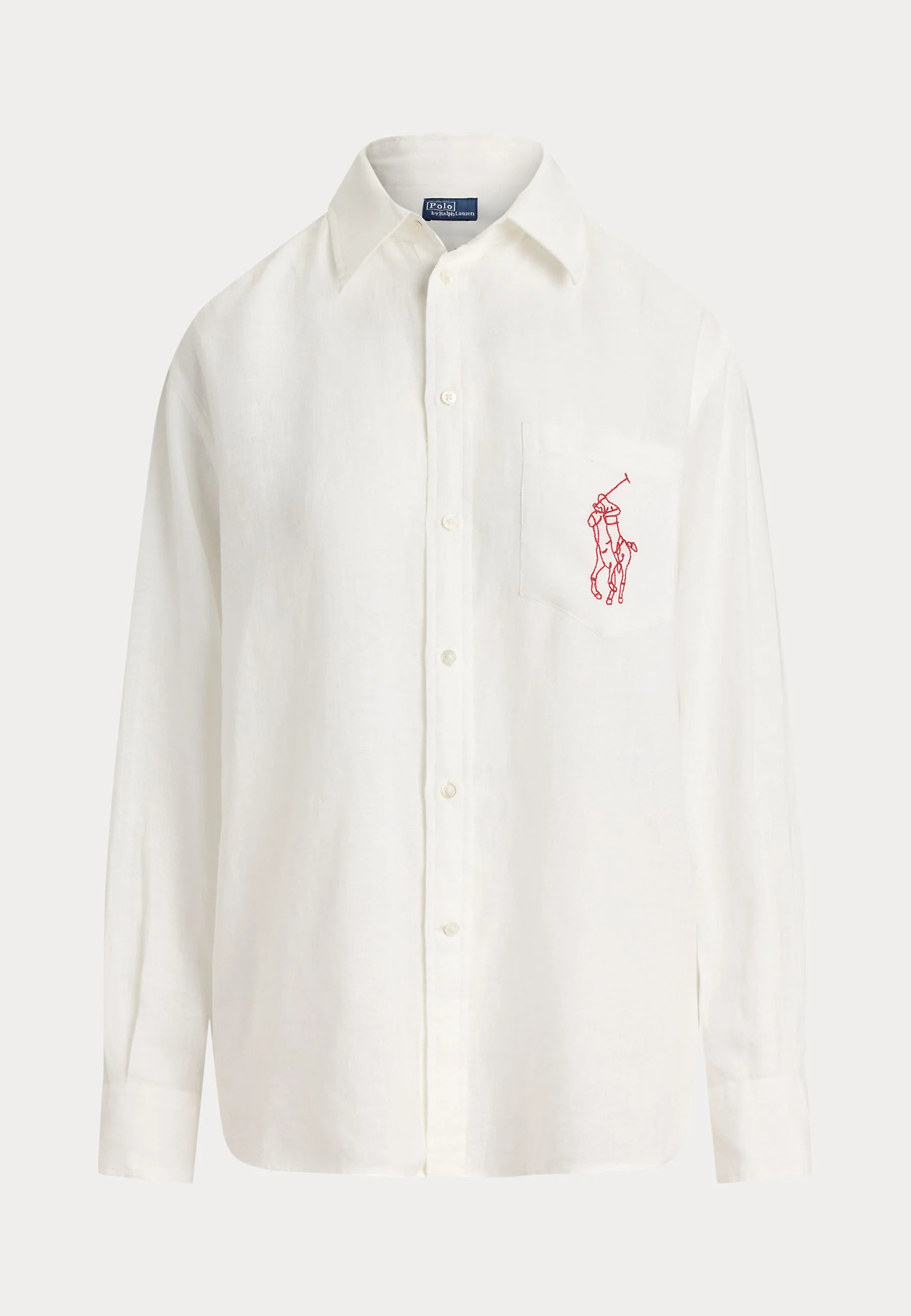 Camisa Oxford Polo Ralph Lauren de Lino Big Pony Oversize