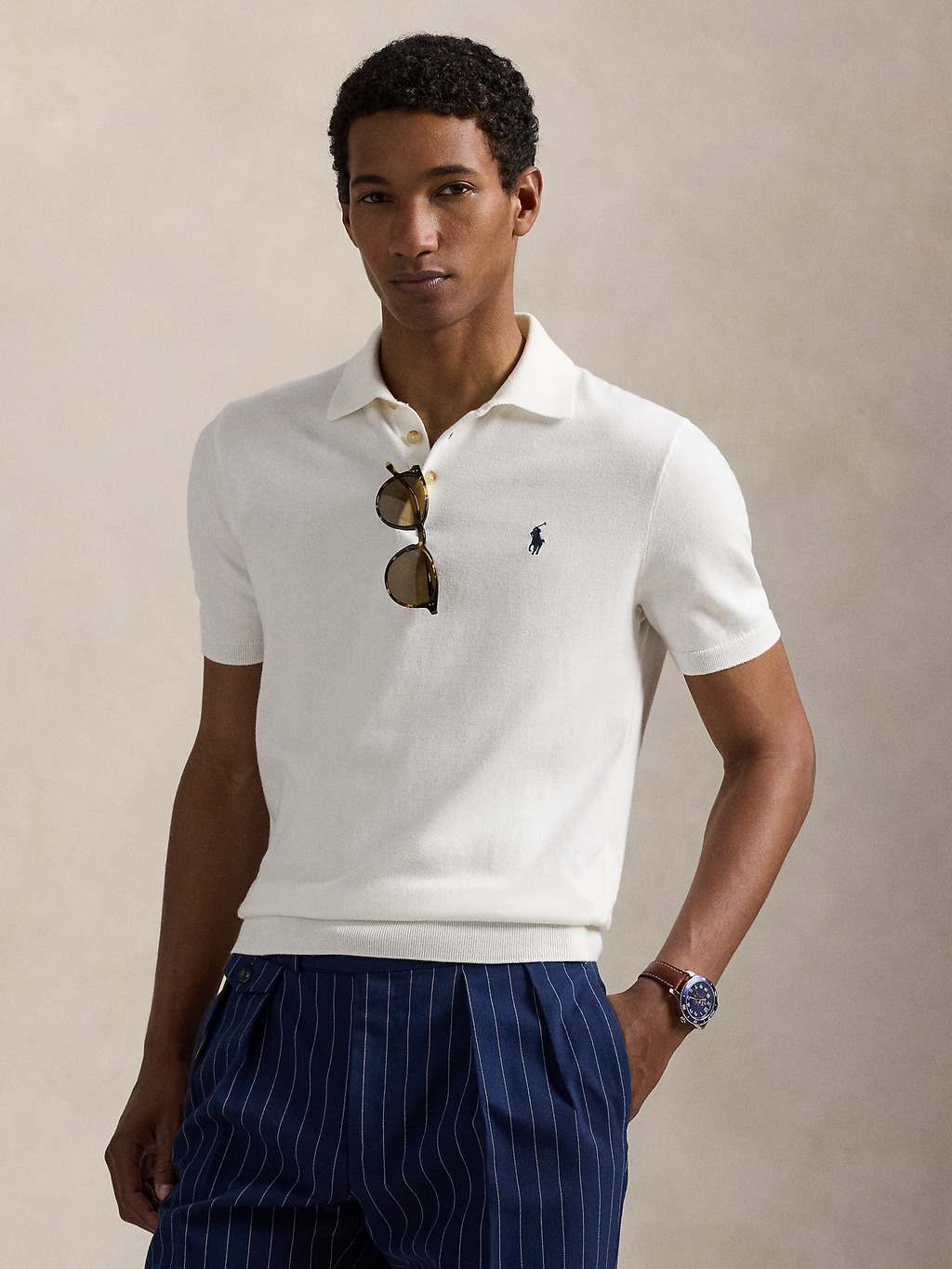 Camisa Polo Cotton Knit Polo Ralph Lauren
