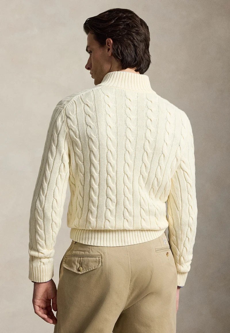 Sweater Trenzado Hombre Quarter Zip