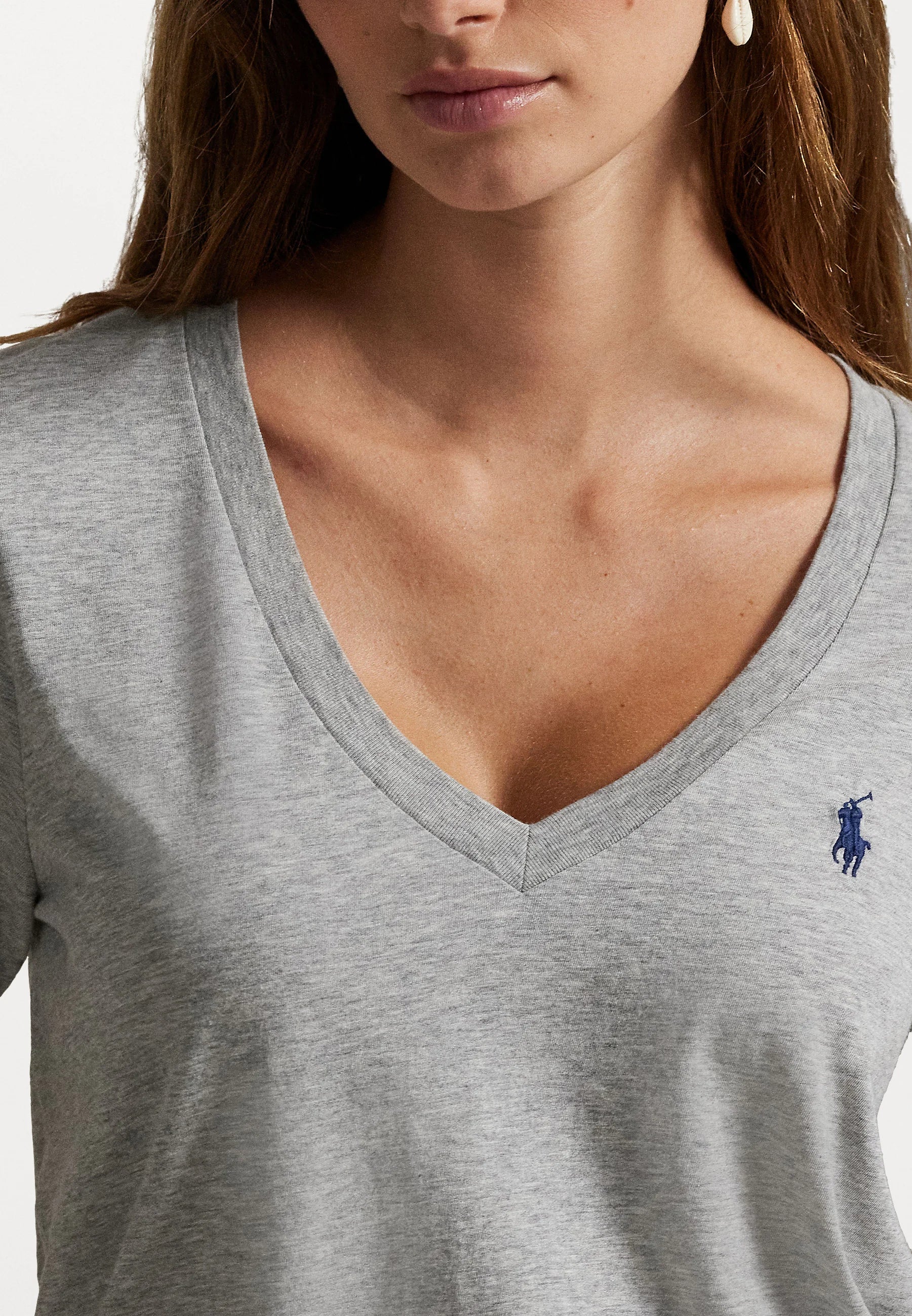 Remera Polo Ralph Lauren Cuello V Mujer