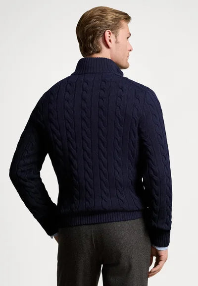 Sweater Trenzado Hombre Quarter Zip