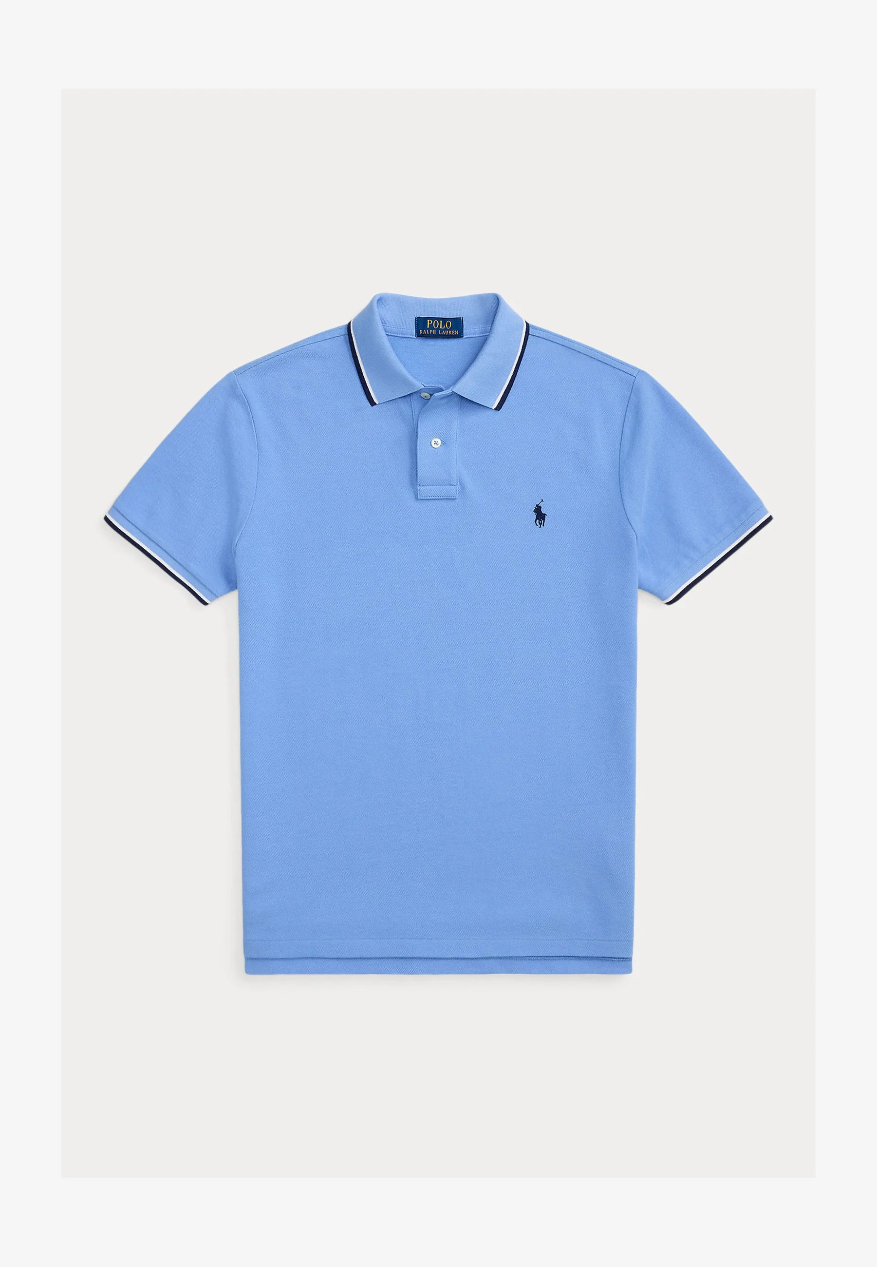 Camisa Polo Ralph Lauren Custom Slim Fit Tipped Mesh