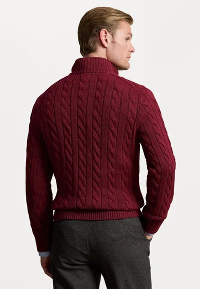 Sweater Trenzado Hombre Quarter Zip
