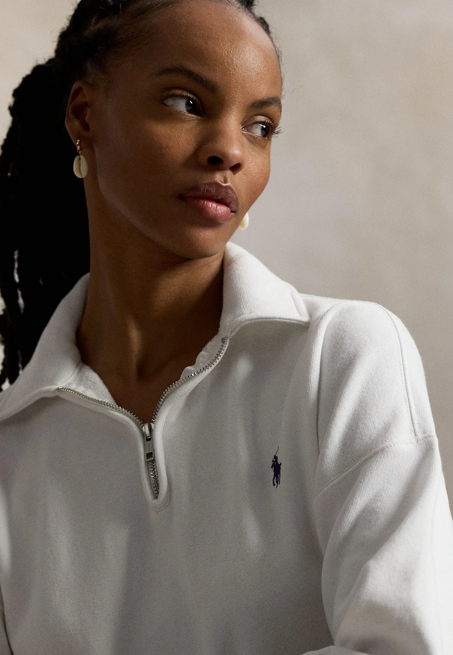 Sweater Quarter Zip Polo Ralph Lauren Mujer