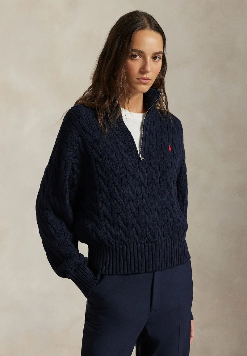 Sweater Trenzado Quarter Zip