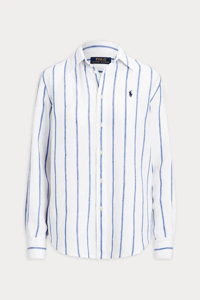 Camisa Polo Ralph Lauren Striped Classic Lino