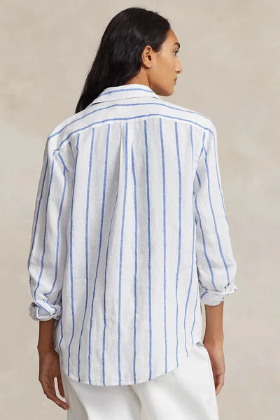 Camisa Polo Ralph Lauren Striped Classic Lino