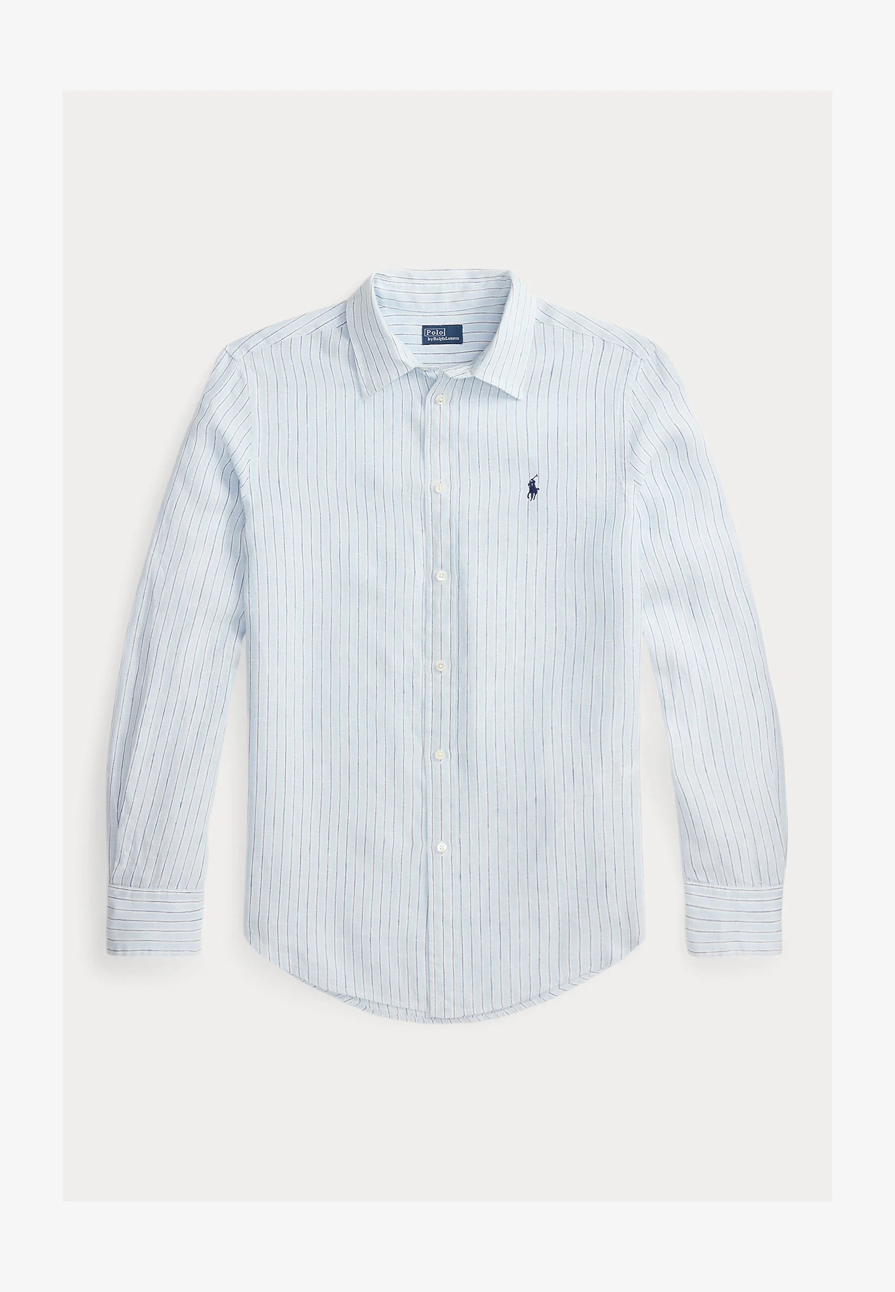 Camisa Polo Ralph Lauren Striped Classic Fit Lino