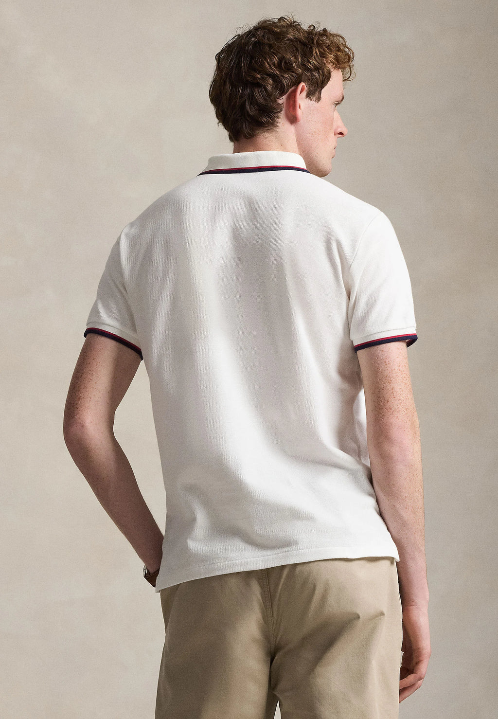Camisa Polo Ralph Lauren Custom Slim Fit Tipped Mesh