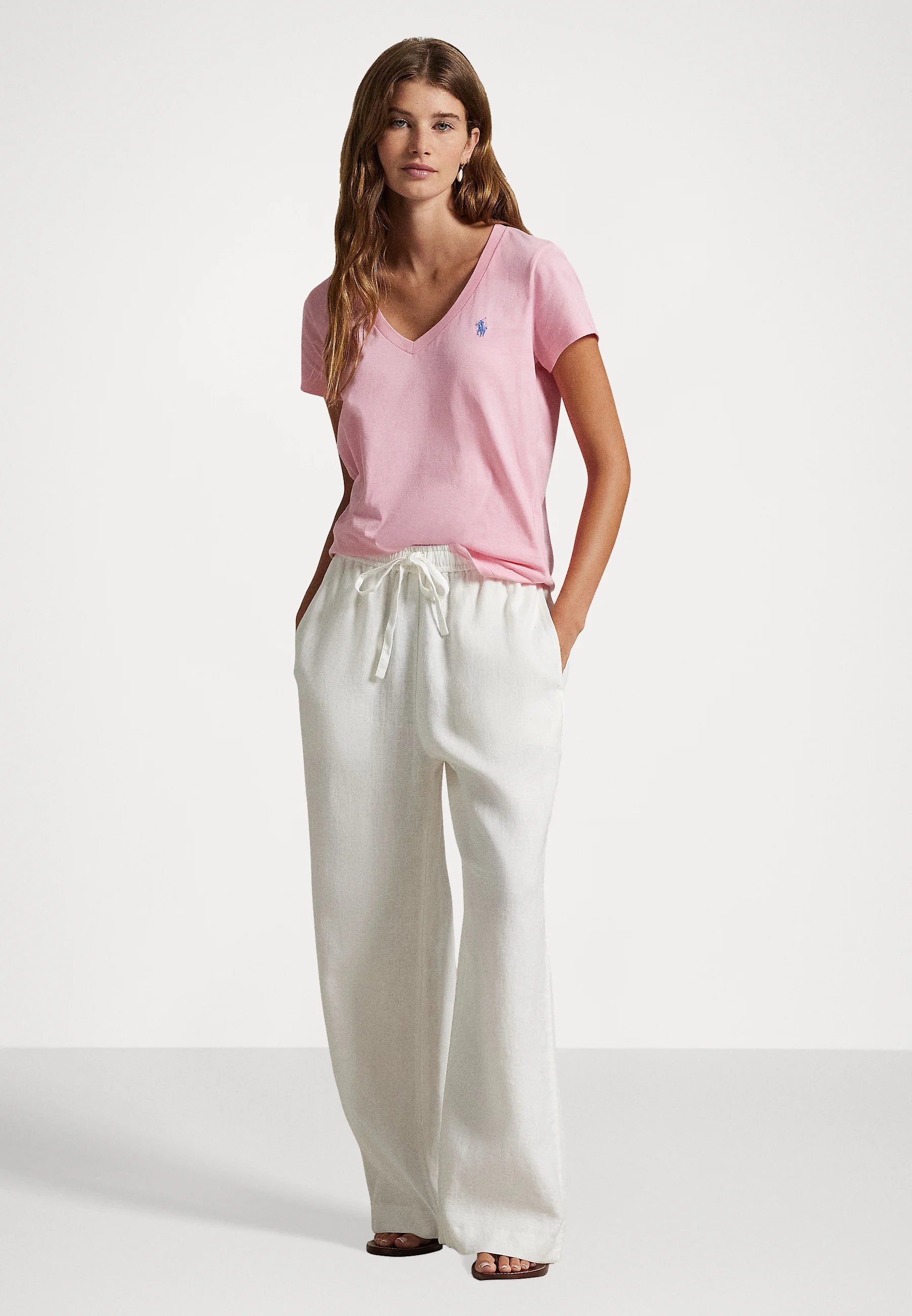 Remera Polo Ralph Lauren Cuello V Mujer