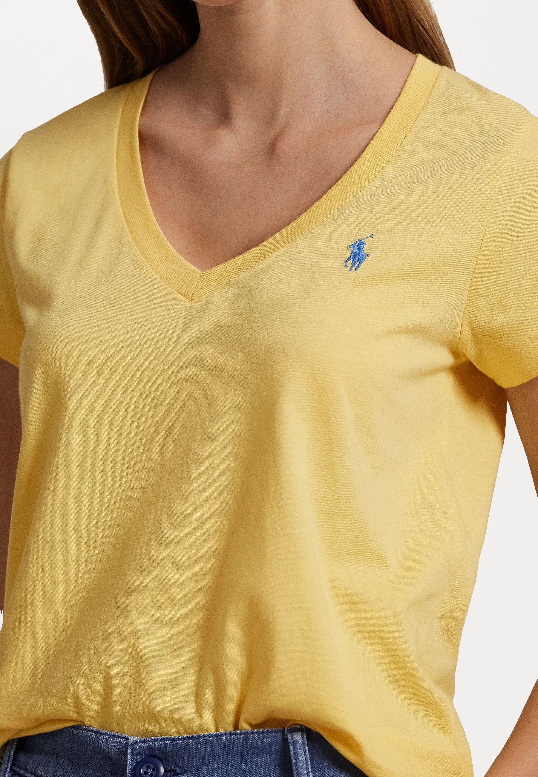Remera Polo Ralph Lauren Cuello V Mujer