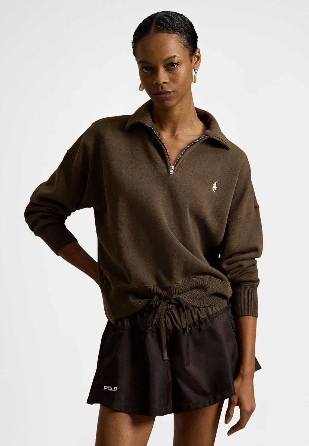 Sweater Quarter Zip Polo Ralph Lauren Mujer