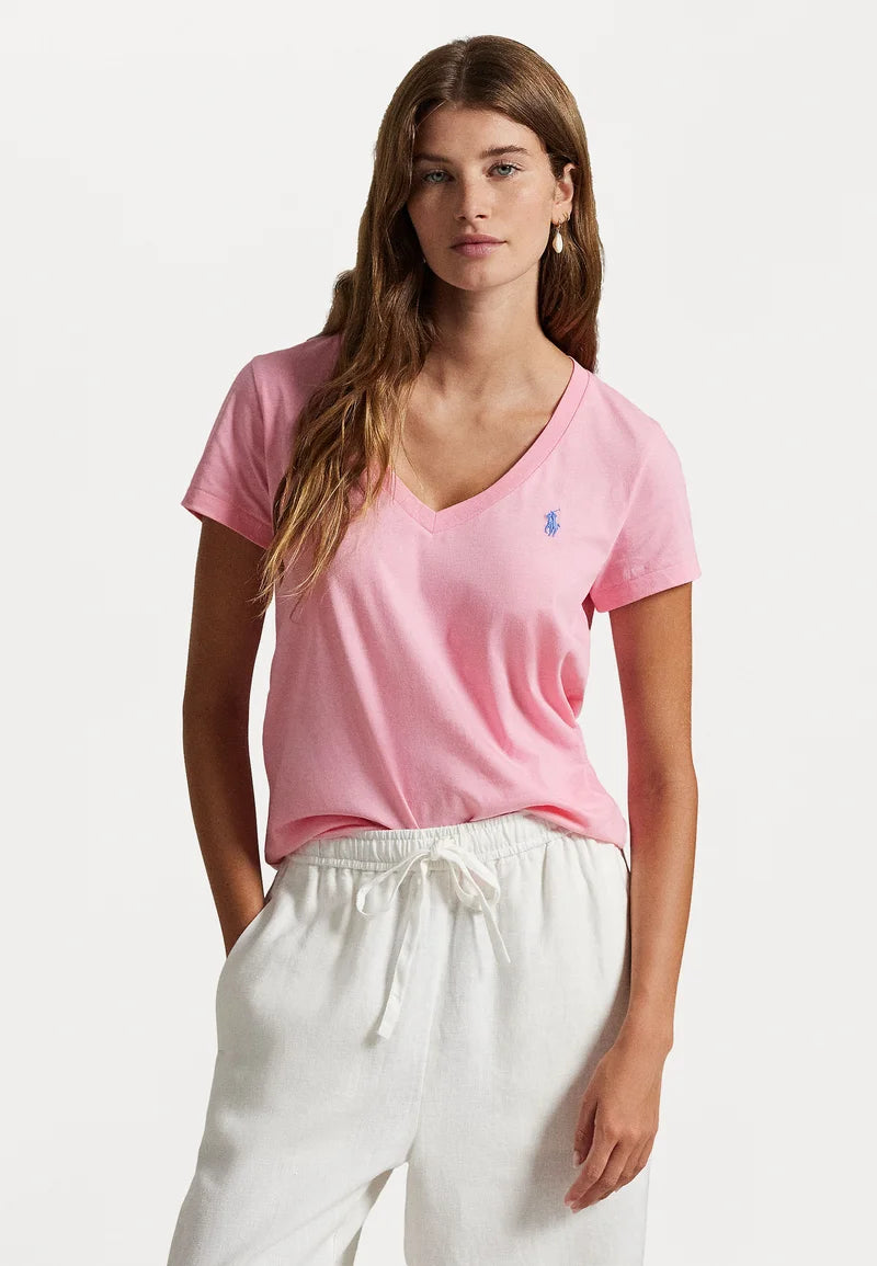 Remera Polo Ralph Lauren Cuello V Mujer