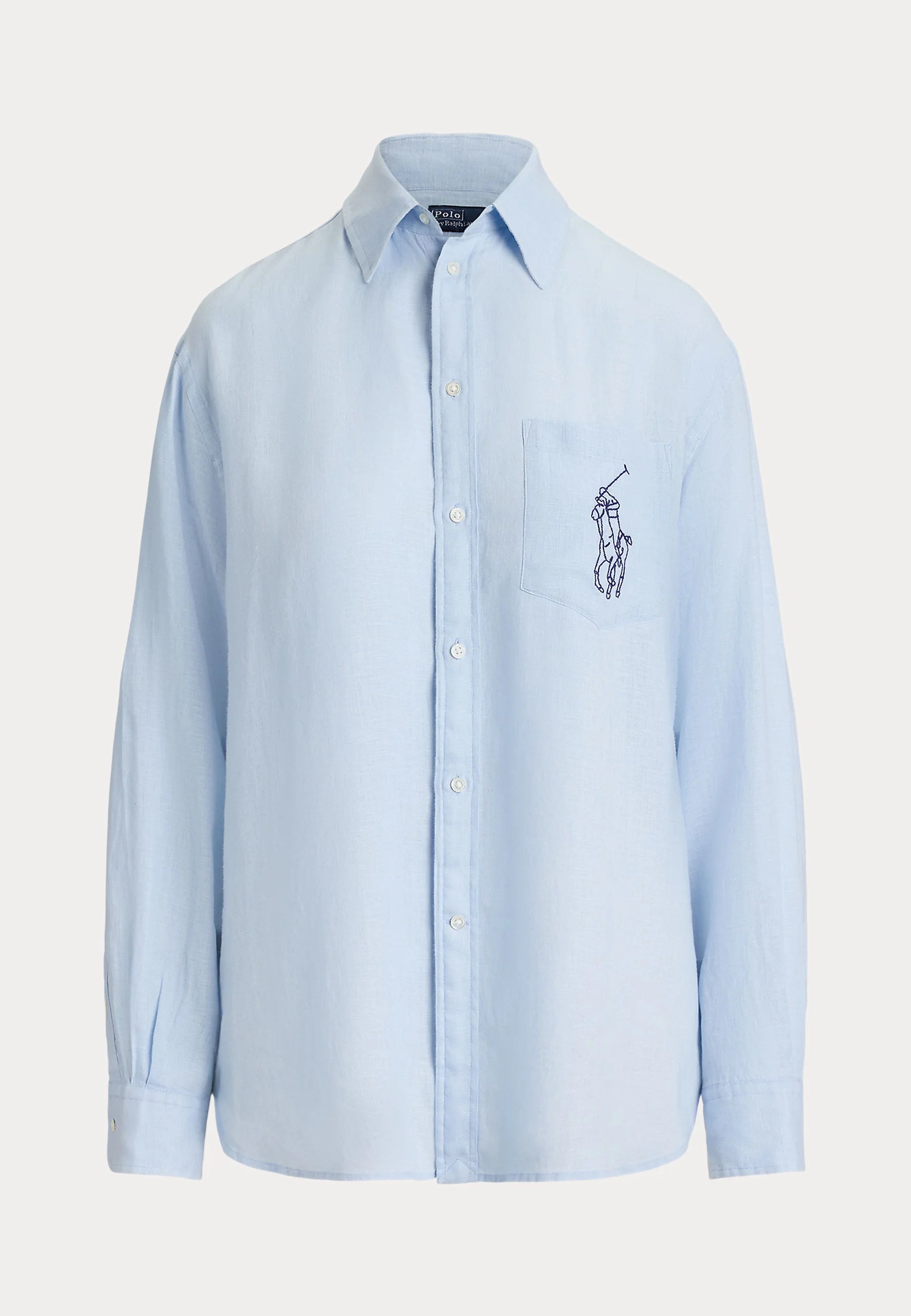 Camisa Oxford Polo Ralph Lauren de Lino Big Pony Oversize