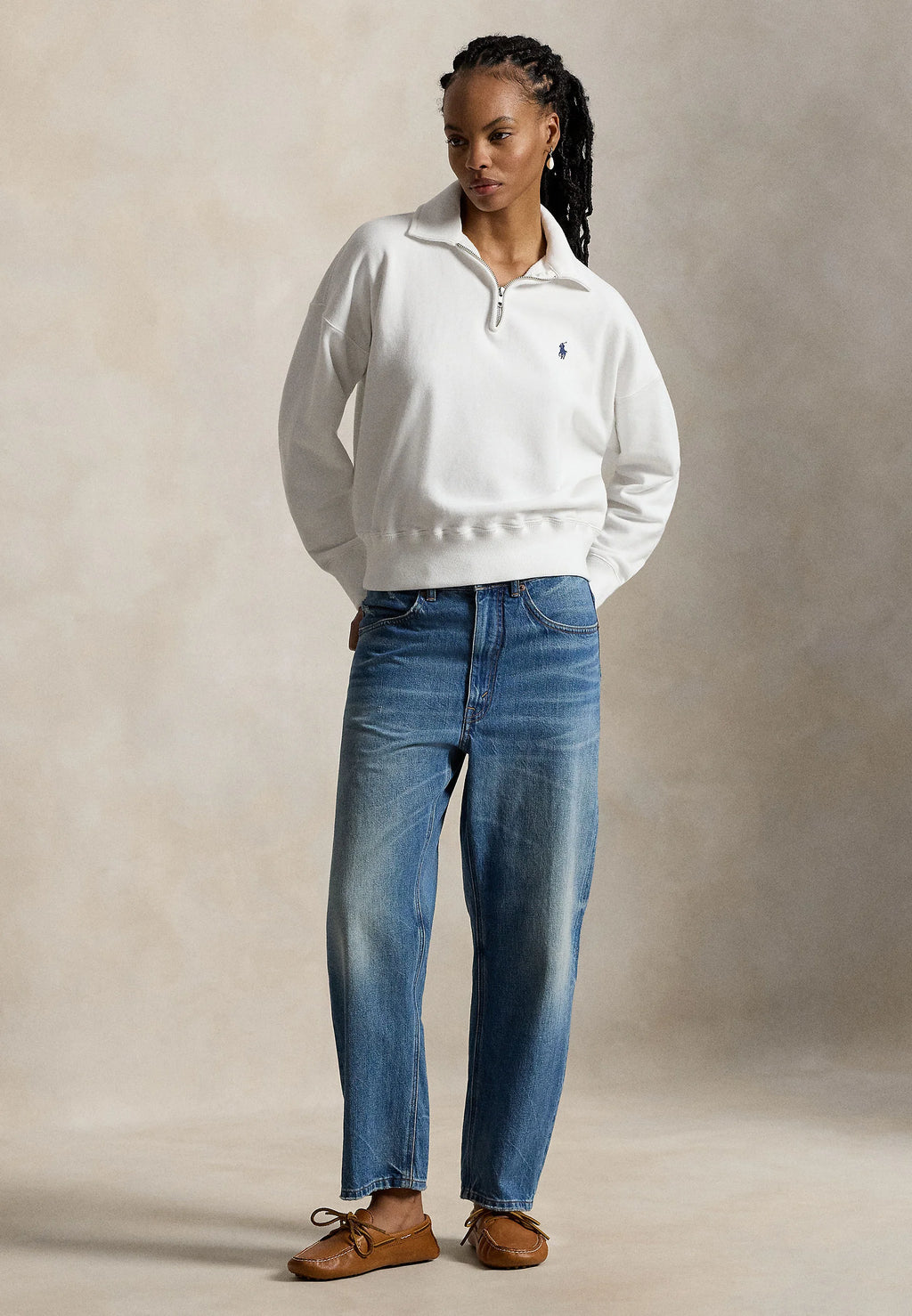 Sweater Quarter Zip Polo Ralph Lauren Mujer