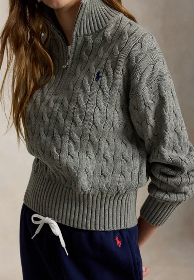 Sweater Trenzado Quarter Zip