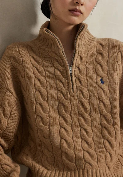 Sweater Trenzado Quarter Zip