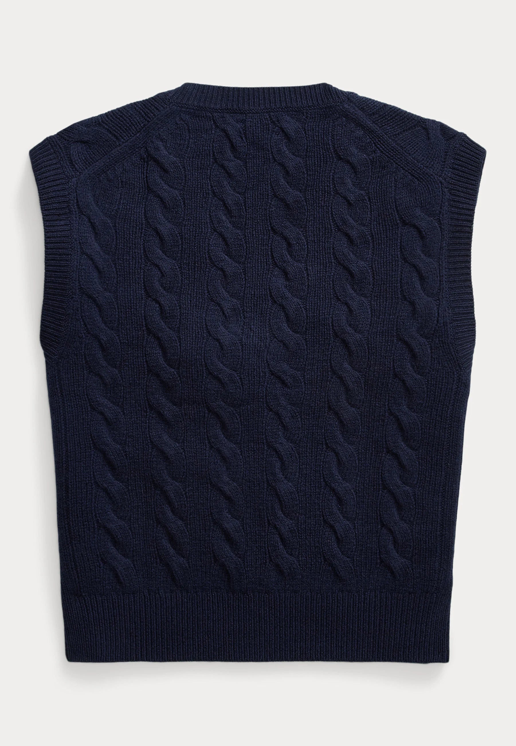 Chaleco Polo Ralph Lauren de punto trenzado de lana y cachemir