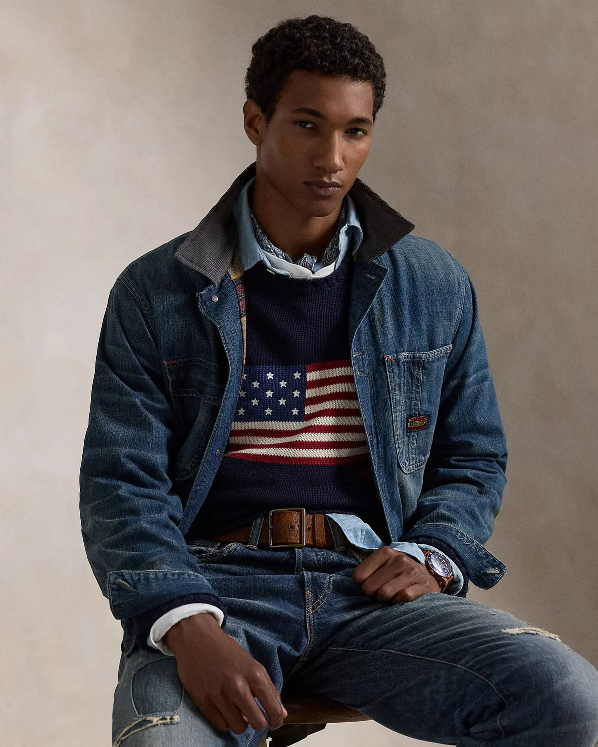 Sweater Polo Ralph Lauren Flag Knit