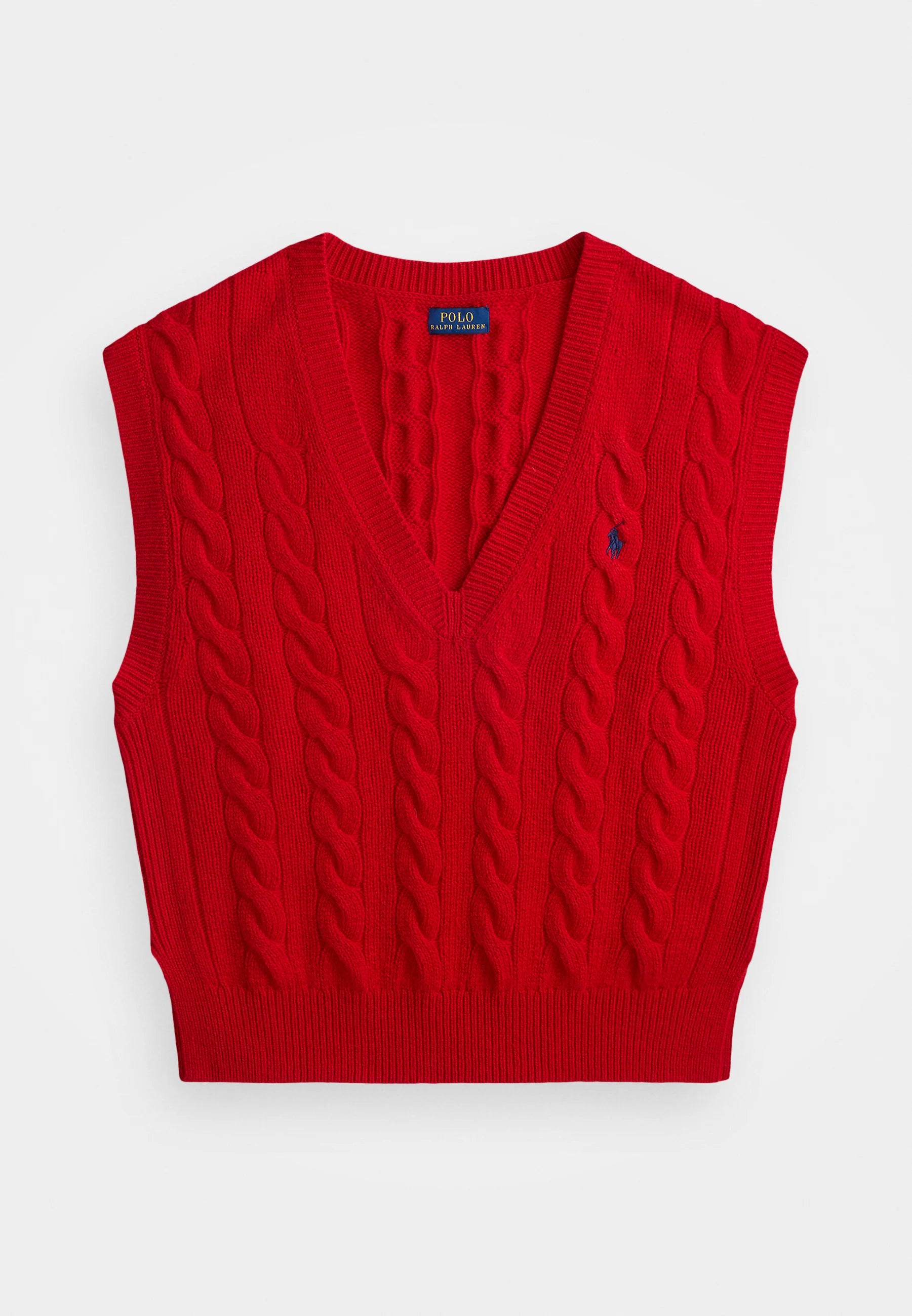 Chaleco Polo Ralph Lauren de punto trenzado de lana y cachemir