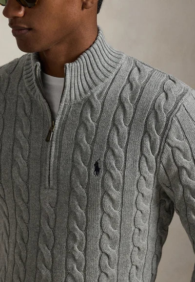 Sweater Trenzado Hombre Quarter Zip
