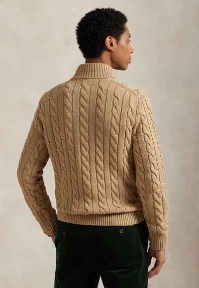 Sweater Trenzado Hombre Quarter Zip