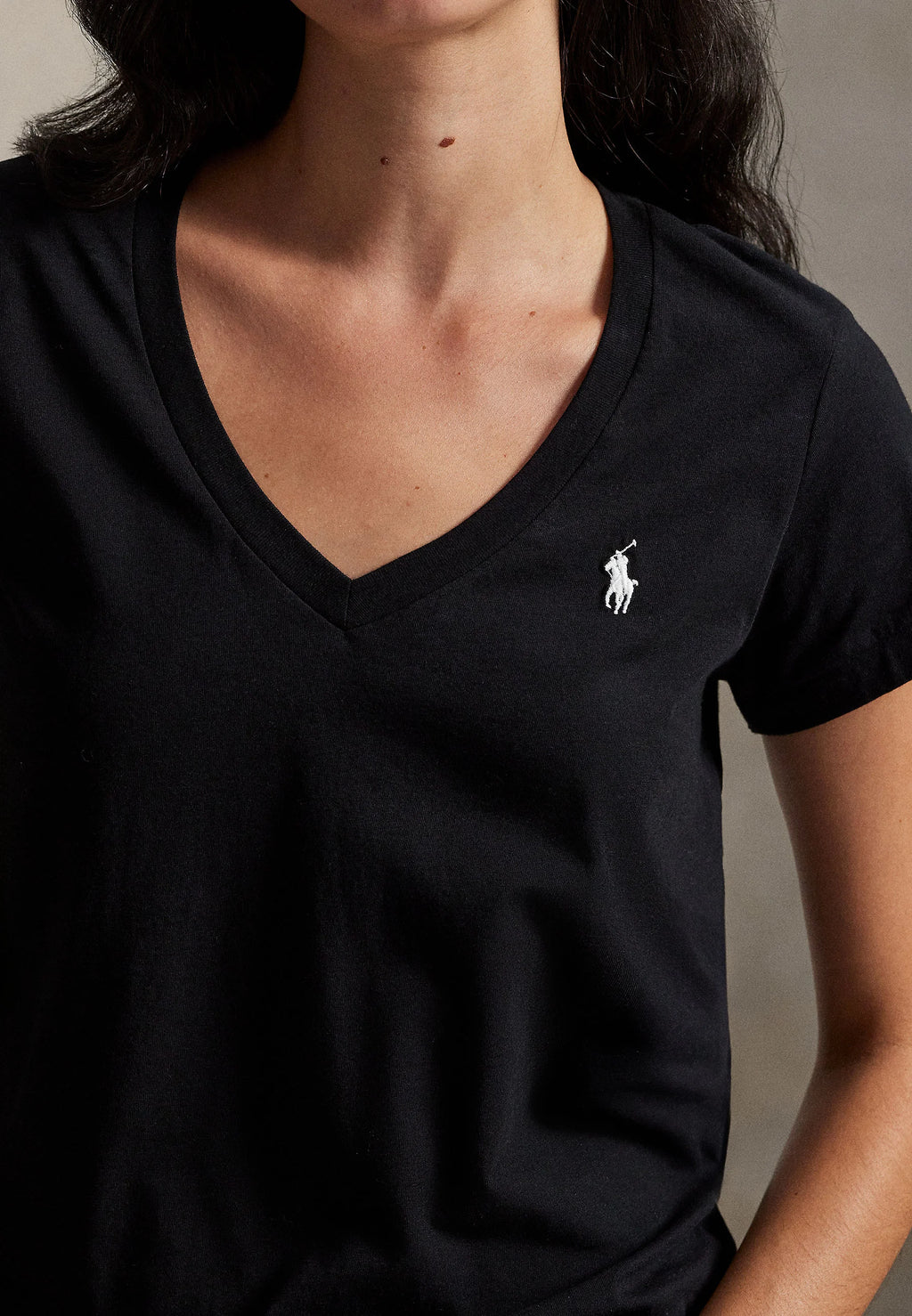 Remera Polo Ralph Lauren Cuello V Mujer