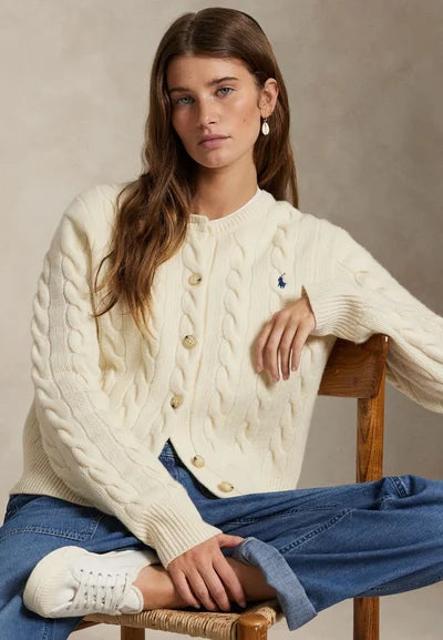 Sweater Polo Ralph Lauren Cable Knit V-Neck