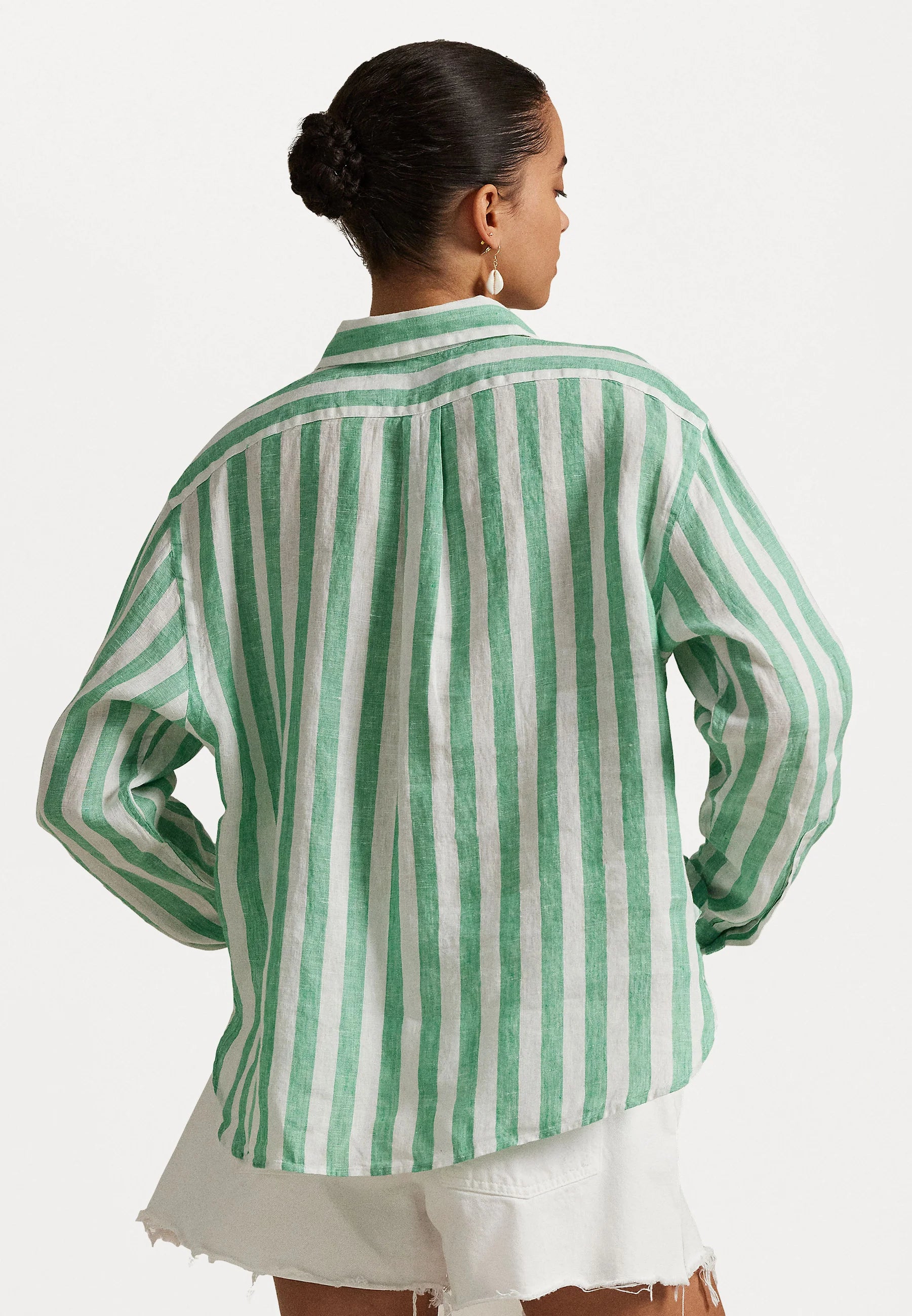 Camisa Polo Ralph Lauren Striped Lino