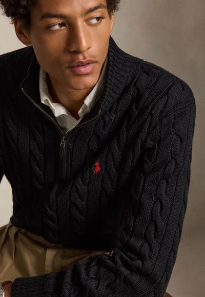 Sweater Trenzado Hombre Quarter Zip
