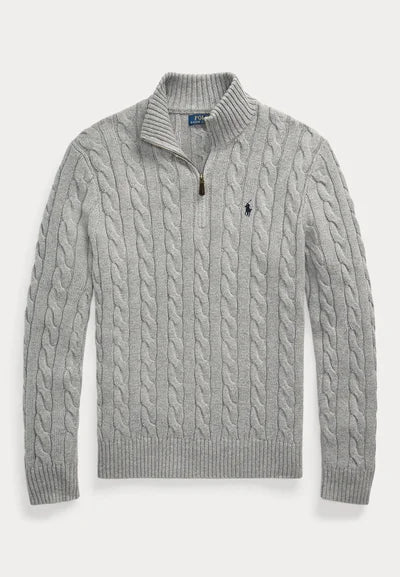 Sweater Trenzado Hombre Quarter Zip