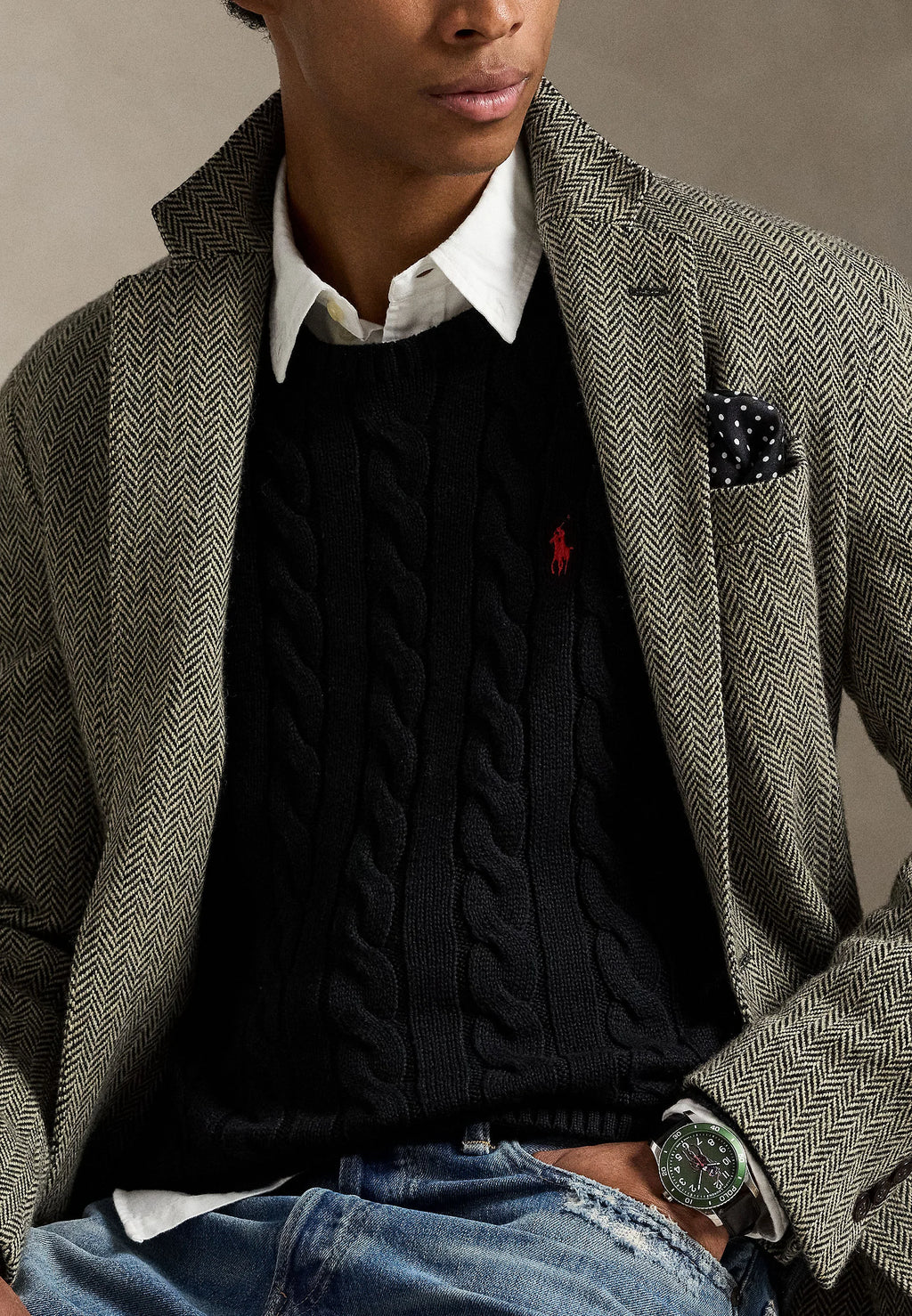Sweater Trenzado Polo Ralph Lauren