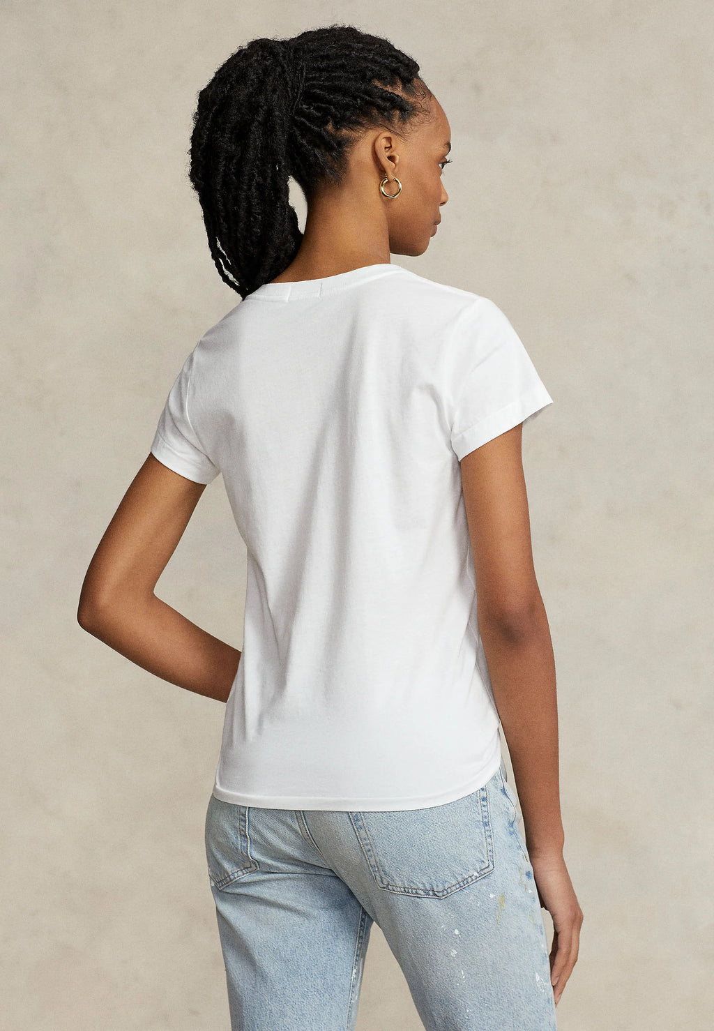 Remera Polo Ralph Lauren Cuello V Mujer