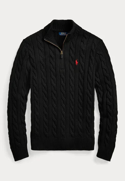 Sweater Trenzado Hombre Quarter Zip