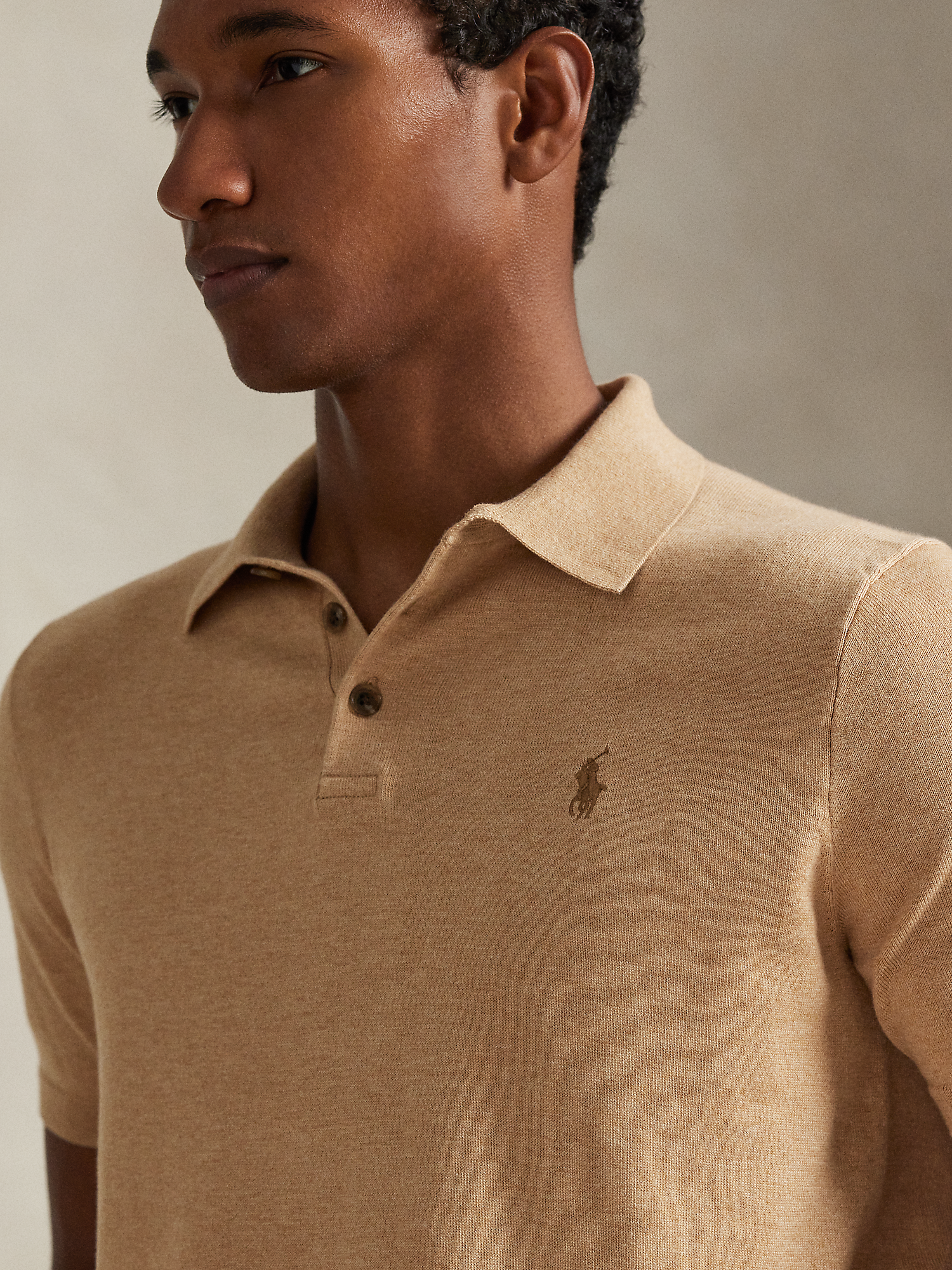 Camisa Polo Cotton Knit Polo Ralph Lauren