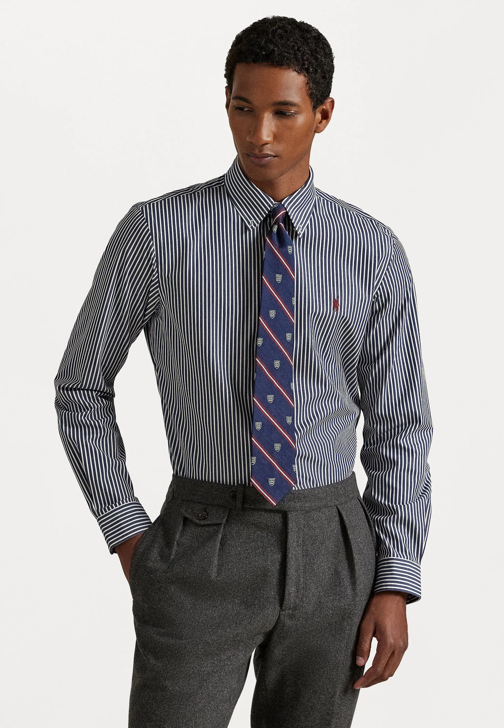 Camisa Polo Ralph Lauren Striped Oxford