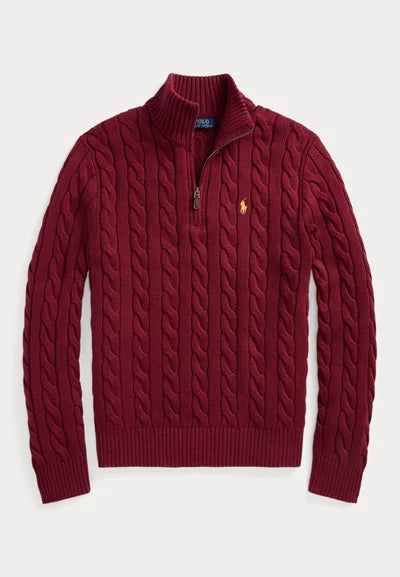 Sweater Trenzado Hombre Quarter Zip